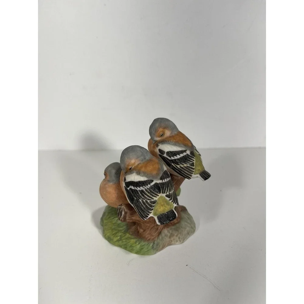 Franklin Mint porcelain 1987 Sweet Slumber Sculpture by Peter Barrett Birds RARE